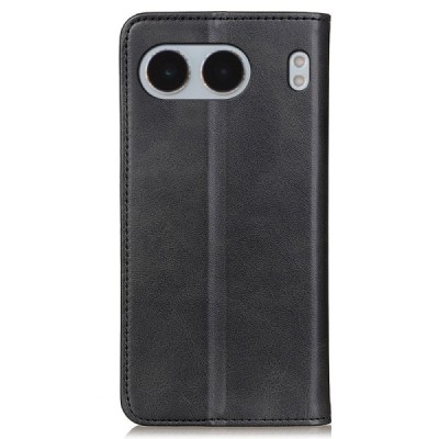 OnePlus Nord 4 "Split" black leather flip case - book | Priedai.lt