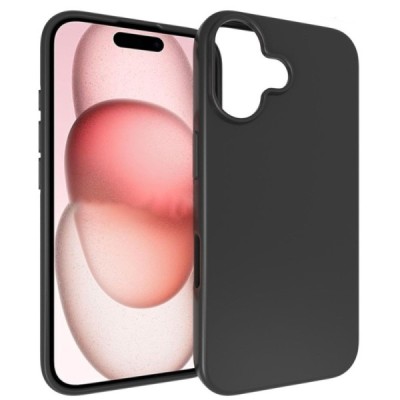 Apple iPhone 16 Plus hard silicone (TPU) black case - cover | Priedai.lt