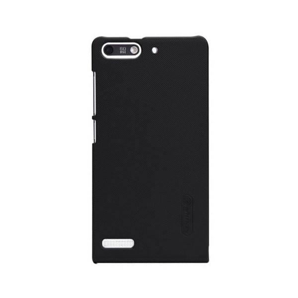 „Nillkin“ Frosted Shield dėklas - juodas + apsauginė ekrano plėvelė (Ascend G6)