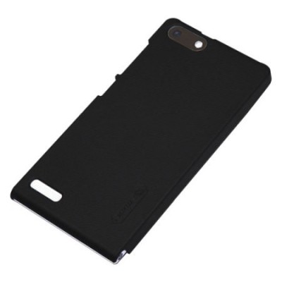 Nillkin Frosted Shield Huawei Ascend G6 juodas plastikinis dėklas + apsauginė ekrano plėvelė / Priedai.lt