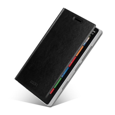 „Mofi“ Rui serijos Nokia Lumia 930 juodas odinis atverčiamas dėklas / Priedai.lt