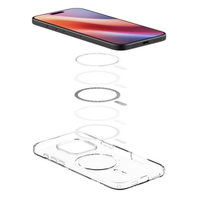 "Spigen" Liquid Crystal MagFit Apple iPhone 16 Pro Max clear, transparent Hard Silicone Case Cover | Priedai.lt