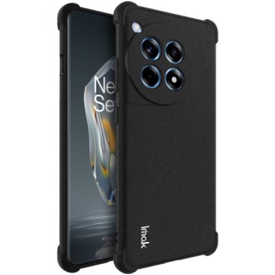 OnePlus 12R 5G (Ace 3) "Imak" reinforced protection hard silicone TPU black case - back | Priedai.lt