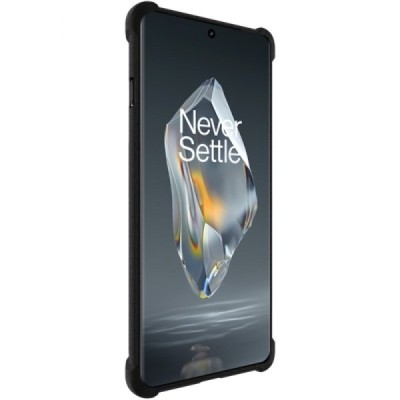 OnePlus 12R 5G (Ace 3) "Imak" reinforced protection hard silicone TPU black case - back | Priedai.lt
