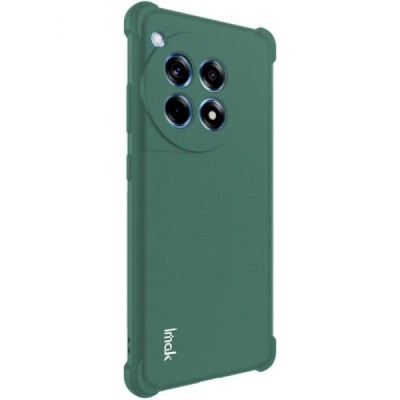 OnePlus 12R 5G (Ace 3) "Imak" reinforced protection hard silicone TPU green case - back | Priedai.lt