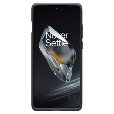"Spigen" Liquid Air OnePlus 12 Black Hard Silicone Case Cover - Back | Priedai.lt