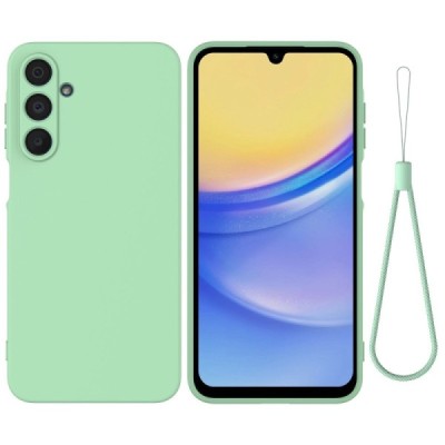 Samsung Galaxy A16 "Shell" hard liquid silicone (TPU) case green - cover | Priedai.lt