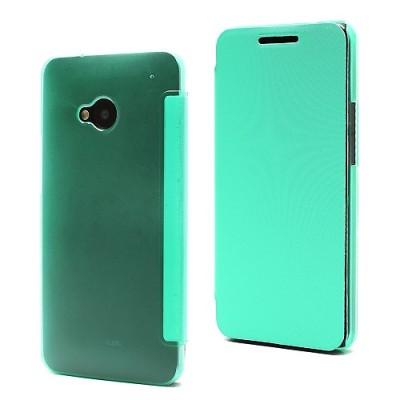 Atverčiamas HTC One M7 žalias dėklas (Dėkliukas) / Priedai.lt