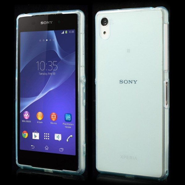 Ploniausias TPU skaidrus dėklas - žalias (Xperia Z2)