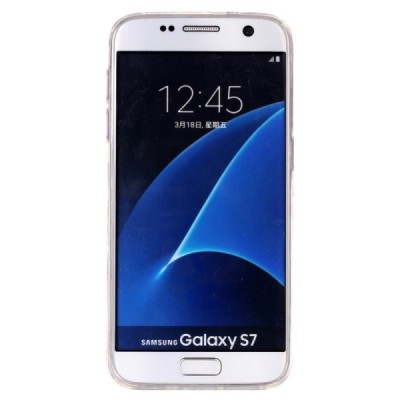 Samsung Galaxy S7 (G930) „Marble“ kieto silikono TPU juodas dėklas - nugarėlė | Priedai.lt