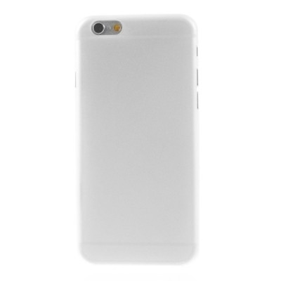 Ploniausias pasaulyje plastikinis skaidrus Apple iPhone 6 (6s) baltas dėklas - nugarėlė / Priedai.lt