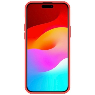 Apple iPhone 15 Plus „Nillkin“ Frosted Shield Pro raudonas dėklas - nugarėlė | Priedai.lt