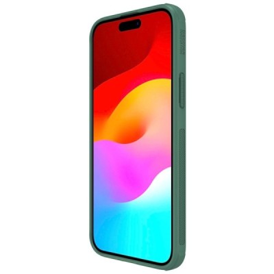 Apple iPhone 15 Plus „Nillkin“ Frosted Shield Pro žalias dėklas - nugarėlė | Priedai.lt