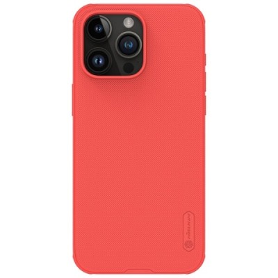 Apple iPhone 15 Pro „Nillkin“ Frosted Shield Pro raudonas dėklas - nugarėlė | Priedai.lt