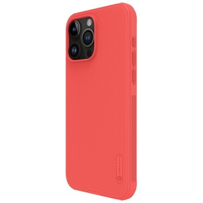 Apple iPhone 15 Pro „Nillkin“ Frosted Shield Pro raudonas dėklas - nugarėlė | Priedai.lt