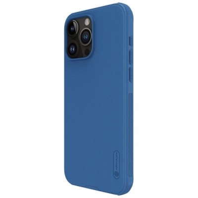 Apple iPhone 15 Pro „Nillkin“ Frosted Shield Pro mėlynas dėklas - nugarėlė | Priedai.lt
