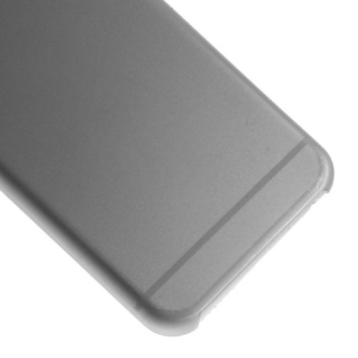 Ploniausias pasaulyje plastikinis skaidrus Apple iPhone 6 (6s) pilkas dėklas - nugarėlė / Priedai.lt