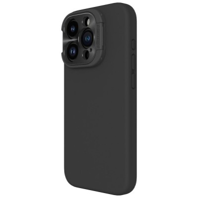 Apple iPhone 15 Pro Max „Nillkin“ Lenswing Magnetic juodas dėklas, nugarėlė su kameros apsauga | Priedai.lt