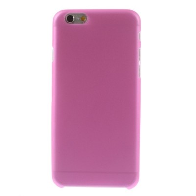 Ploniausias pasaulyje plastikinis skaidrus Apple iPhone 6 (6s) rožinis dėklas - nugarėlė / Priedai.lt