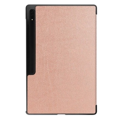 Samsung Galaxy Tab S10 Ultra, S9 Ultra, S8 Ultra atverčiamas auksinis odinis dėklas (sulankstomas) | Priedai.lt