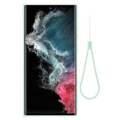 Samsung Galaxy S23 Ultra (SM-S918) Shell kieto silikono (TPU) dėklas žalias - nugarėlė | Priedai.lt