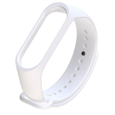 Išmaniojo laikrodžio Xiaomi Mi Band 4 kieto silikono (TPU) balta apyrankė | Priedai.lt