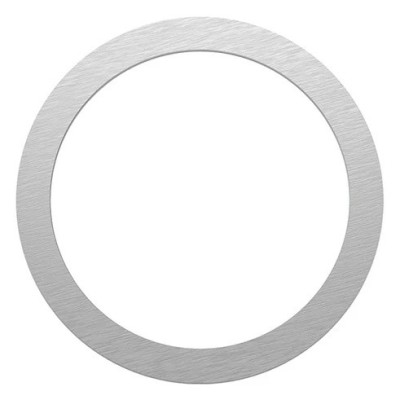 Metalinis žiedas - lipdukas (magnetiniam automobilio laikikliui) sidabrinis | Priedai.lt