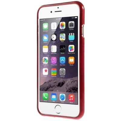 Apple iPhone 6 (6s) raudonas Mercury kieto silikono (TPU) dėklas / Priedai.lt