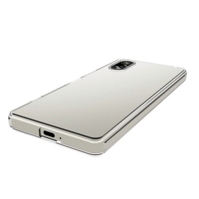 Sony Xperia 5 V kieto silikono TPU skaidrus dėklas - nugarėlė | Priedai.lt