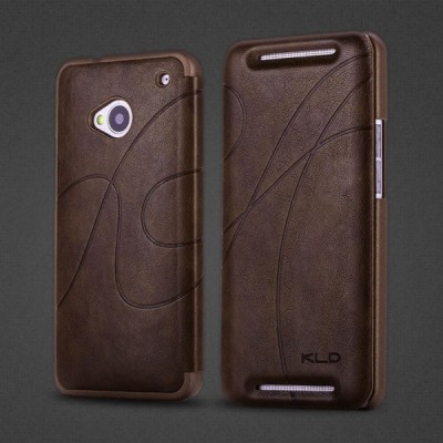 „Kalaideng“ Oscar atverčiamas HTC One M7 rudas dėklas (Dėkliukas) / Priedai.lt