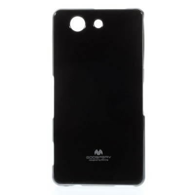 Sony Xperia Z3 Compact juodas Mercury kieto silikono (TPU) dėklas / Priedai.lt