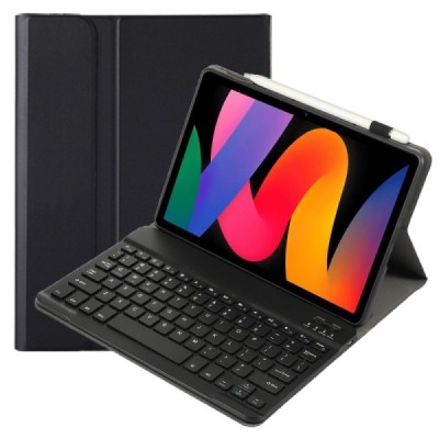 Xiaomi Redmi Pad SE 11" atverčiamas juodas odinis dėklas su bluetooth belaide klaviatūra | Priedai.lt
