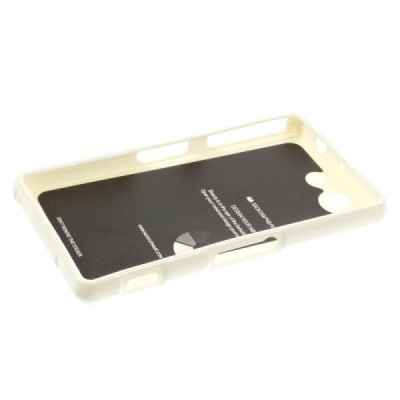 Sony Xperia Z3 Compact baltas Mercury kieto silikono (TPU) dėklas / Priedai.lt