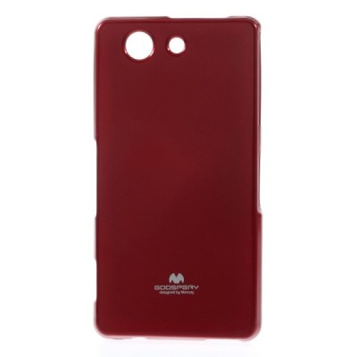 Sony Xperia Z3 Compact raudonas Mercury kieto silikono (TPU) dėklas / Priedai.lt