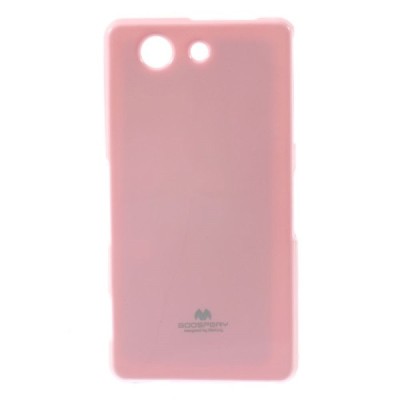Sony Xperia Z3 Compact rožinis Mercury kieto silikono (TPU) dėklas / Priedai.lt