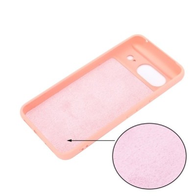 Google Pixel 8 Shell kieto silikono (TPU) dėklas rožinis - nugarėlė | Priedai.lt