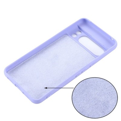 Google Pixel 8 Pro Shell kieto silikono (TPU) dėklas violetinis - nugarėlė | Priedai.lt
