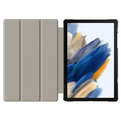 Samsung Galaxy Tab A11+ / A9+ flip black leather case - book | Priedai.lt