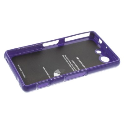 Sony Xperia Z3 Compact violetinis Mercury kieto silikono (TPU) dėklas / Priedai.lt