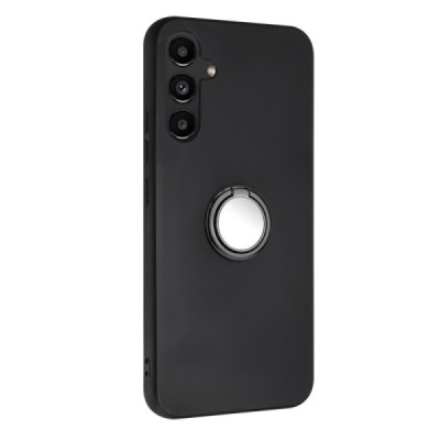 Samsung Galaxy S23 FE (Fan Edition) „Kickstand“ kieto silikono TPU juodas dėklas - nugarėlė | Priedai.lt