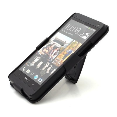 „Trys viename“ HTC One M7 juodas dėklas (Dėkliukas) / Priedai.lt