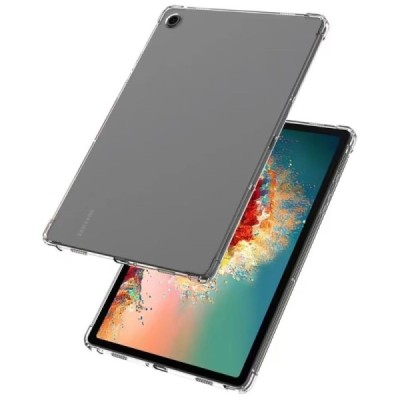 Samsung Galaxy Tab A11+ / A9+ hard silicone TPU transparent case - back | Priedai.lt