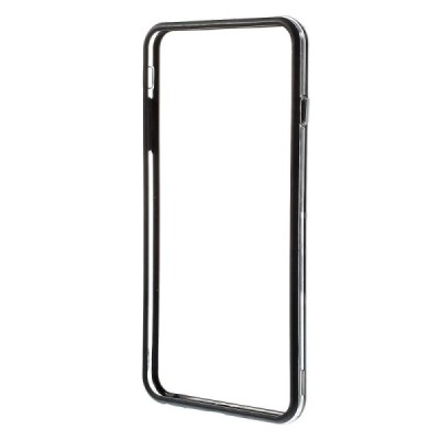 Apple iPhone 6 Plus (6s Plus) skaidrus permatomas rėmelis (kraštų apvadas, bamperis) - juodas / Priedai.lt
