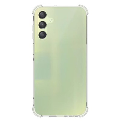Sustiprintos apsaugos Samsung Galaxy A15 5G (SM-A156B, SM-A155F) skaidrus kieto silikono (TPU) dėklas | Priedai.lt