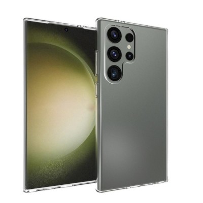 Samsung Galaxy S24 Ultra (SM-S928) kieto silikono TPU skaidrus dėklas - nugarėlė | Priedai.lt