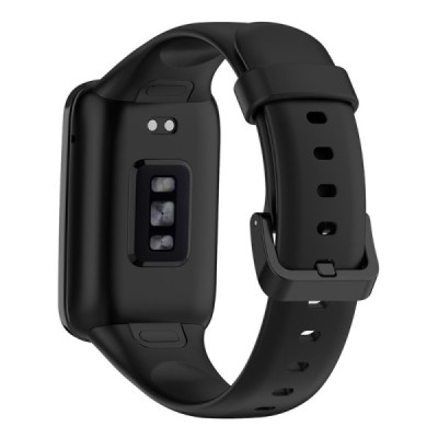 Išmaniojo laikrodžio Xiaomi Mi Band 7 Pro kieto silikono (TPU) juoda apyrankė | Priedai.lt
