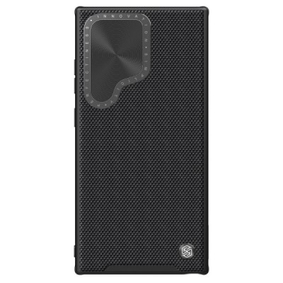 Samsung Galaxy S24 Ultra (SM-S928) „Nillkin“ CamShield Textured Prop juodas dėklas, nugarėlė su kameros apsauga | Priedai.lt