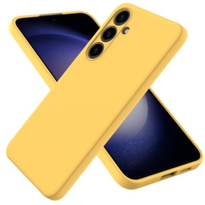 Samsung Galaxy S24+ (SM-S926) Shell kieto silikono (TPU) dėklas geltonas - nugarėlė | Priedai.lt