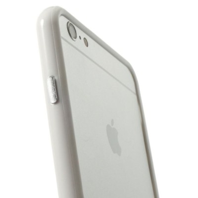 Apple iPhone 6 Plus (6s Plus) klasikinis baltas TPU rėmelis (kraštų apvadas, bamperis) / Priedai.lt