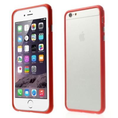 Apple iPhone 6 Plus (6s Plus) klasikinis raudonas TPU rėmelis (kraštų apvadas, bamperis) / Priedai.lt